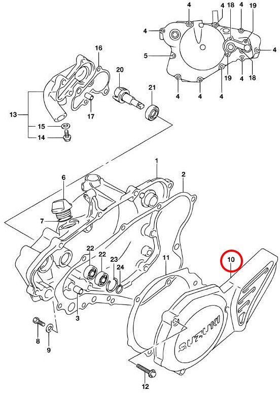 Suzuki RM85 kedjeskydd 2002-2022