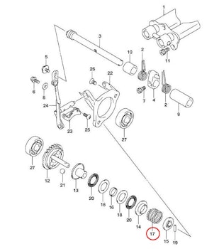 17: Suzuki RM85 spring governor