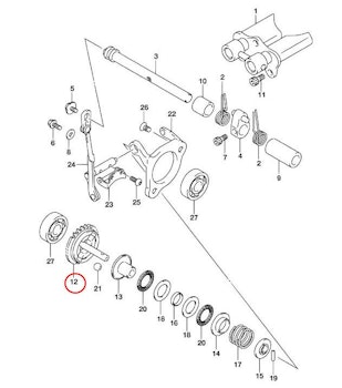 12: Suzuki RM85 governor set exhaust