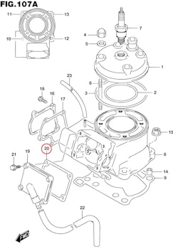 20: Suzuki RM85 packning kåpa