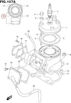 10: Suzuki RM85 pinnbult cylinder