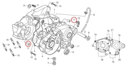 17: Honda CR85 Styrstift