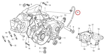 6: Ventilationsslang Honda CR85