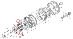 8: Honda CR85 kopplingsfjäder