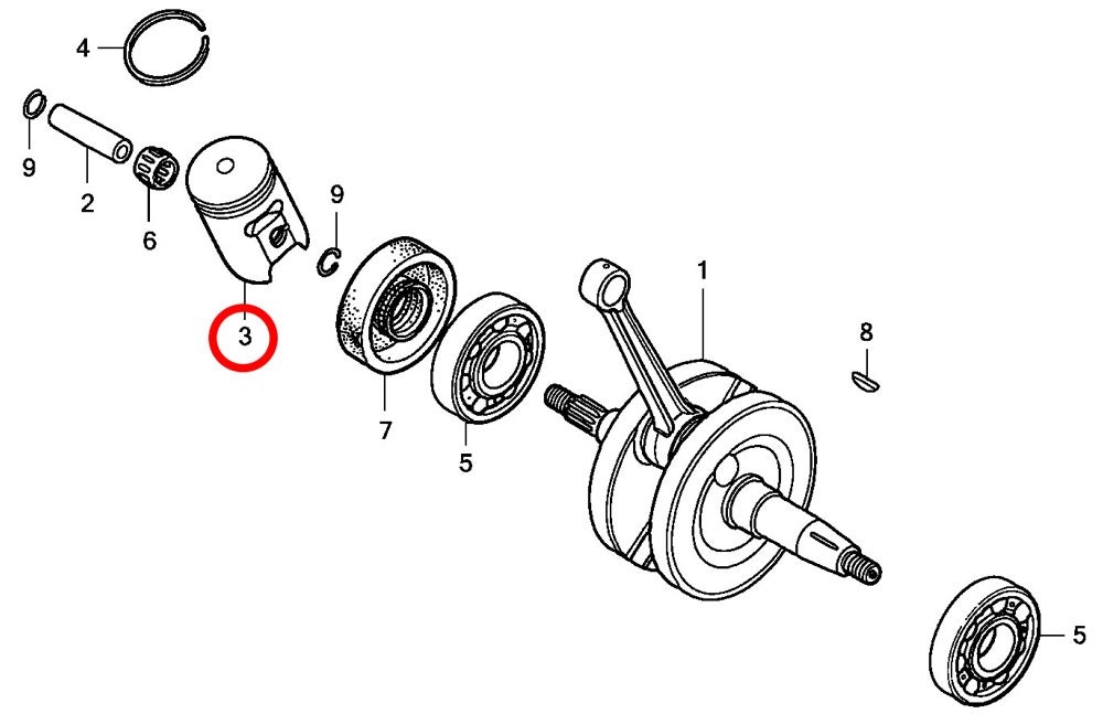 Kolv Honda CR85  2005-2007