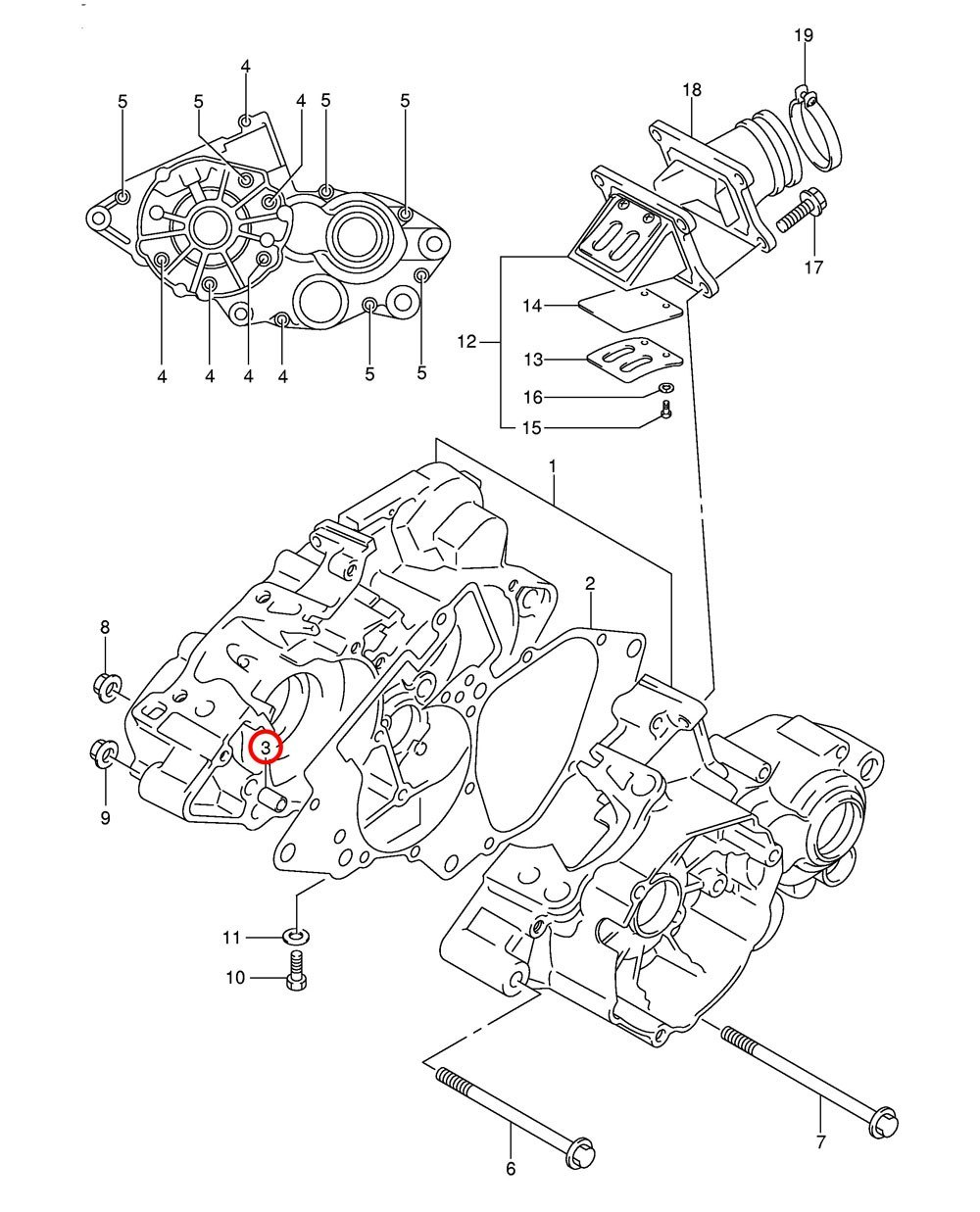 3 & 17 Suzuki RM85 pin