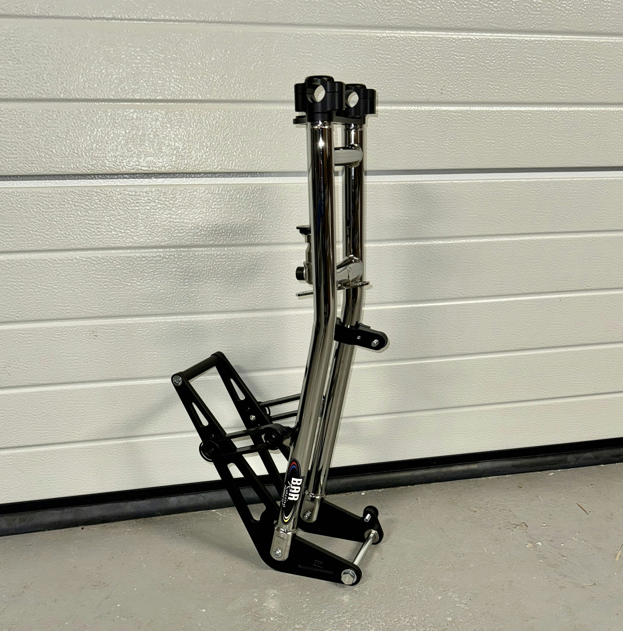 BAR framgaffel låg modell krom/svart
