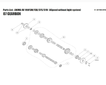 Motordrev Daytona 428 16 kuggar