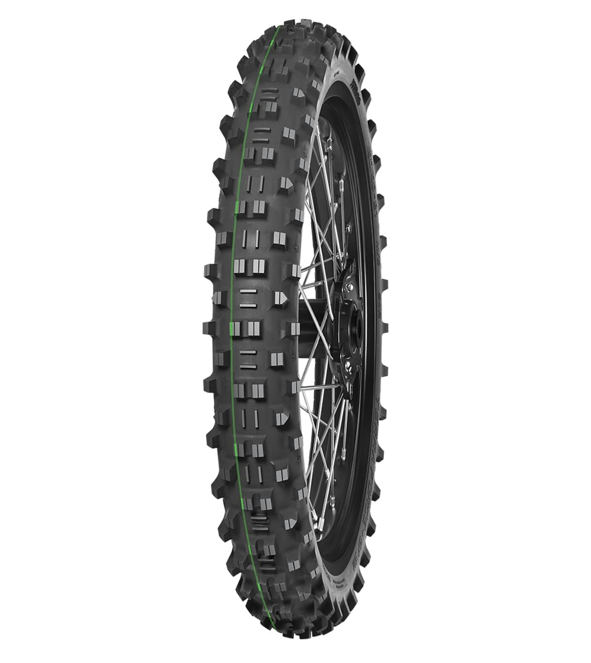 Mitas Terra Force-EF 2 SM Super Light 90/100-21 framdäck,  Grön rand (teknisk enduro)