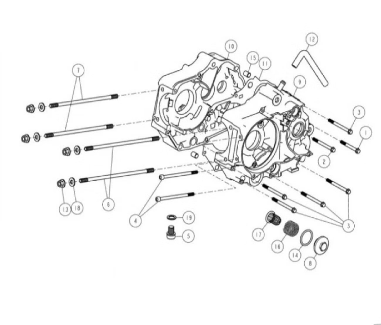 7: Pinnbult vevhus Daytona (200mm)