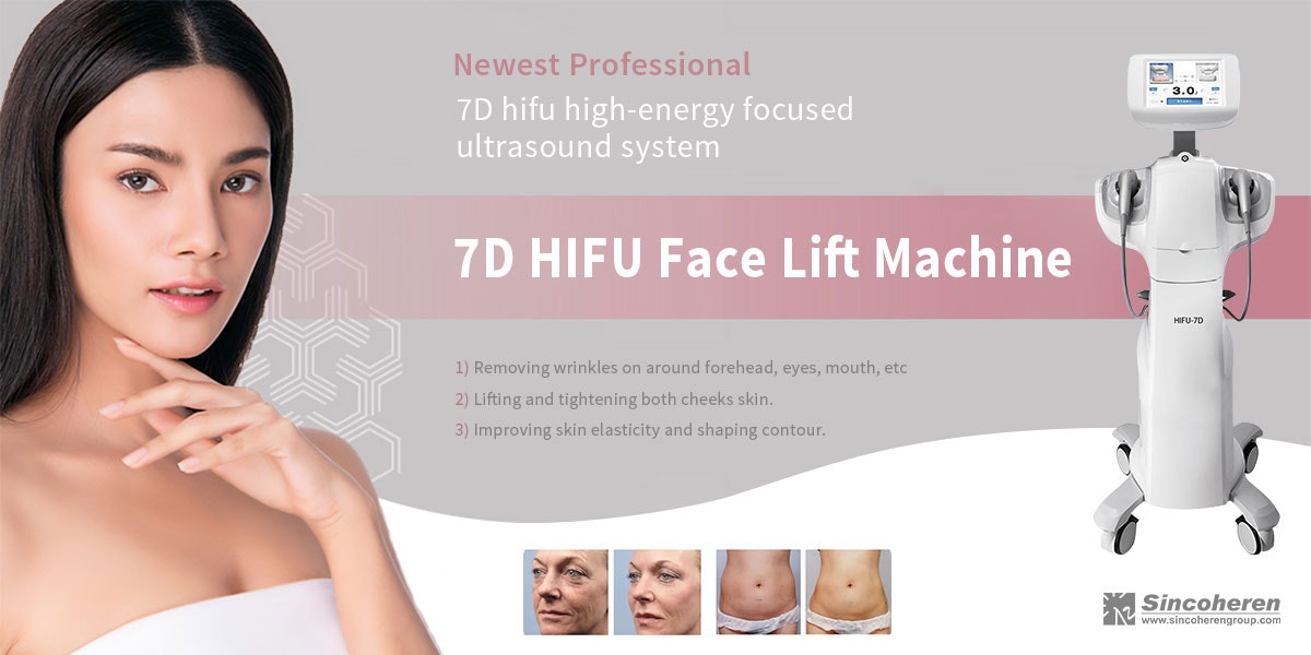 7D HIFU Focused Ultrasound Ultra tidigare Hifu Machine