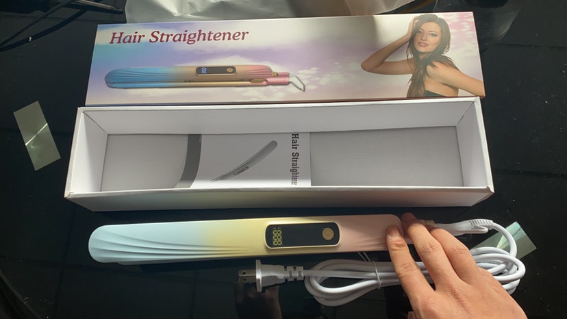 Snabbuppvärmningselement LED-skärm Professionell plattjärn för hårstrån med keramisk beläggningsplatta
