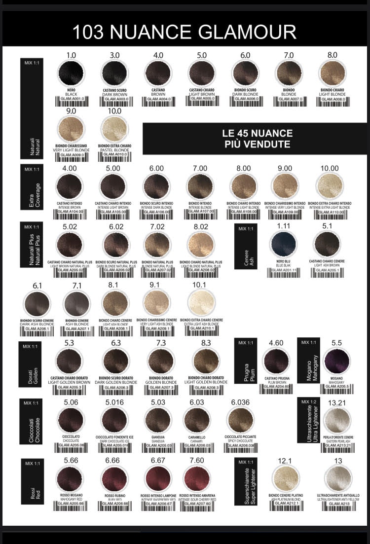Glamour Professional Färgkräm