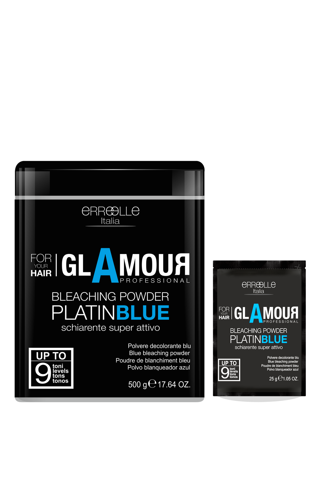 Glamourblått blekningspulver
