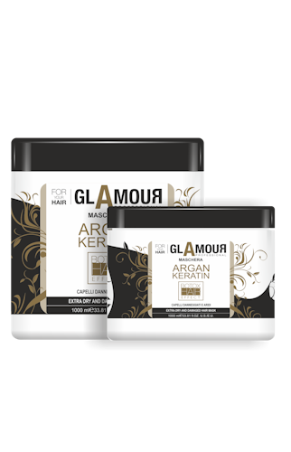 Glamour hårmask med arganolja och keratin