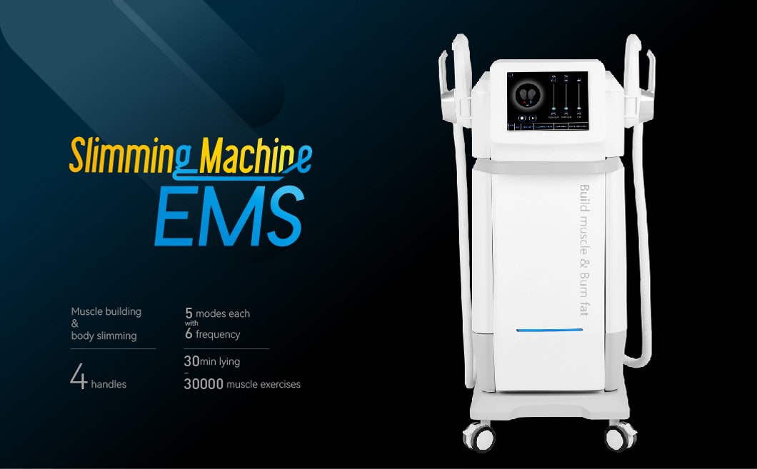 2 / 4 Handles Hifem Ems Slim Machine For Body Sculpting