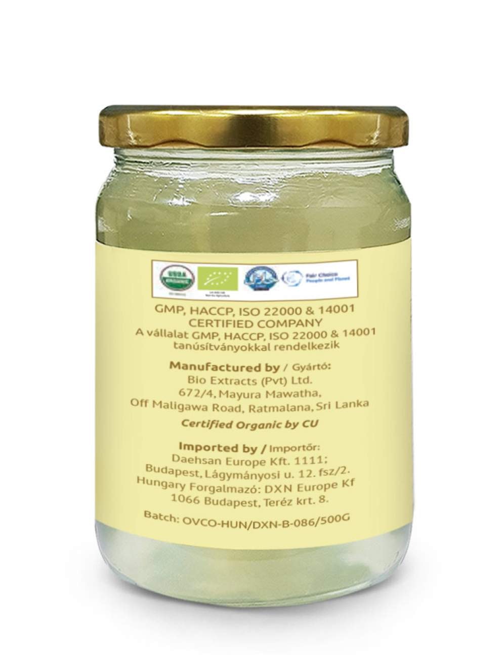 DXN Organic Virgin Coconut Oil - BIO