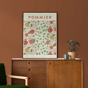Poster Pommier beige
