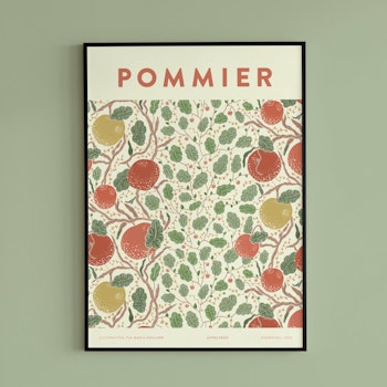 Poster Pommier beige