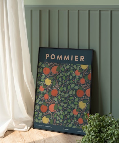 Poster Pommier Blå