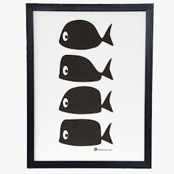 Affisch Whale Multi 50x70 cm