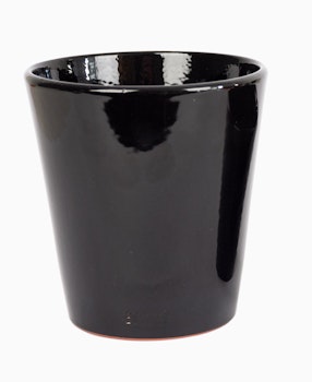 Stor blomkruka svart