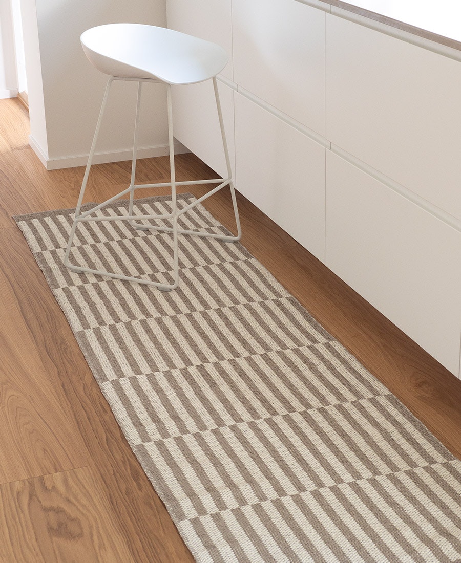 Matta Stripes-beige/vit