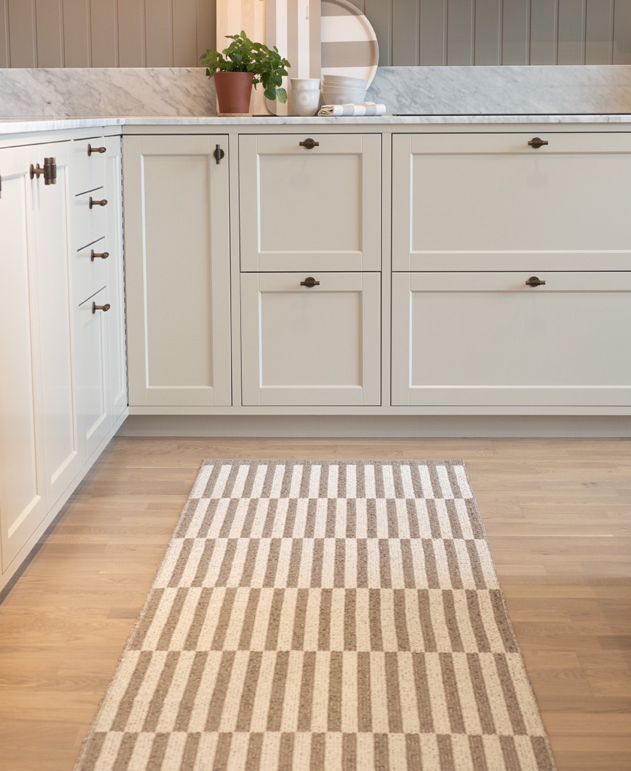 Matta Stripes-beige/vit