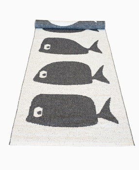 Matta Whale-svart/vit