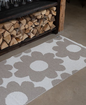 Matta Flora-beige/vit