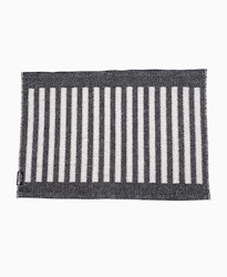 Dörr- badrumsmatta Stripes-svart/vit