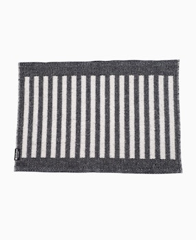 Dörr- badrumsmatta Stripes-svart/vit