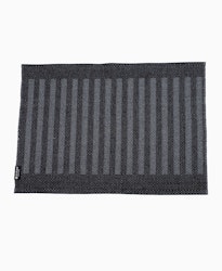 Dörr- badrumsmatta Stripes-svart/mörkgrått