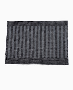 Dörr- badrumsmatta Stripes-svart/mörkgrått