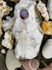 Stjärnrubin med speciell Lemurien bergkristall med påhängskristall