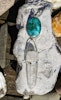 Krysokolla Malakit med Lemurien bergkristall