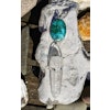 Krysokolla Malakit med Lemurien bergkristall