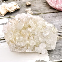 Bergkristall kluster med inslag av citrin, toppkvalitet.