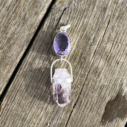 Faceted amethyst with Brandenberg amethyst
