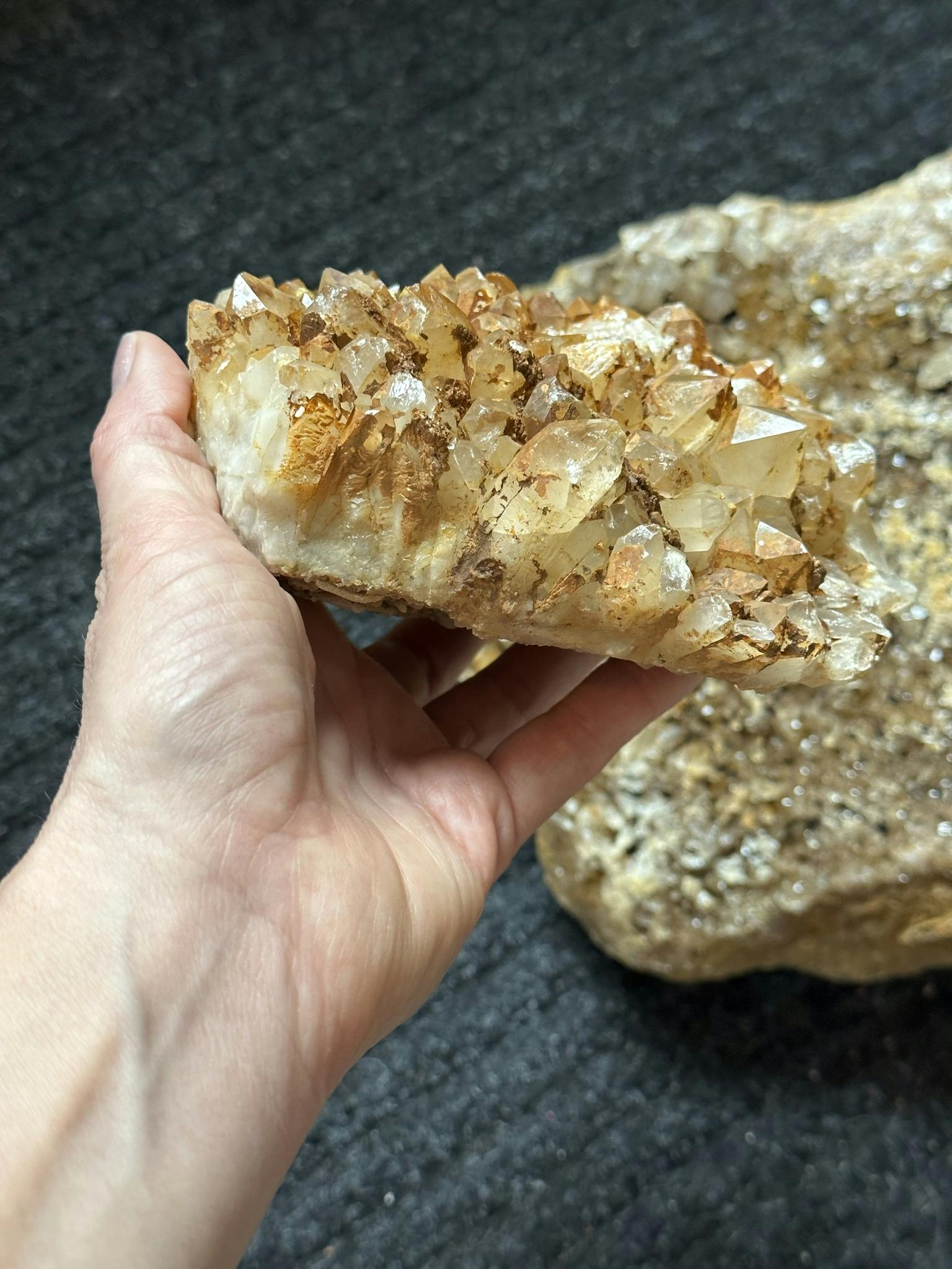 Bergkristall kluster från Sverige, Dalsland