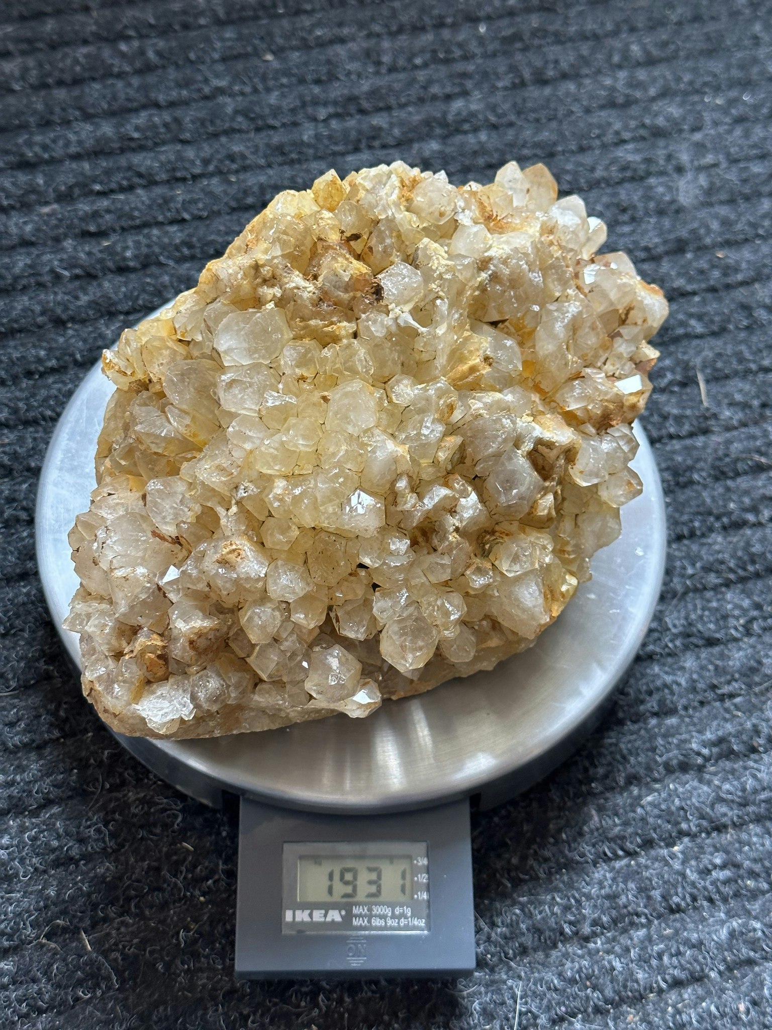 Bergkristall kluster från Sverige