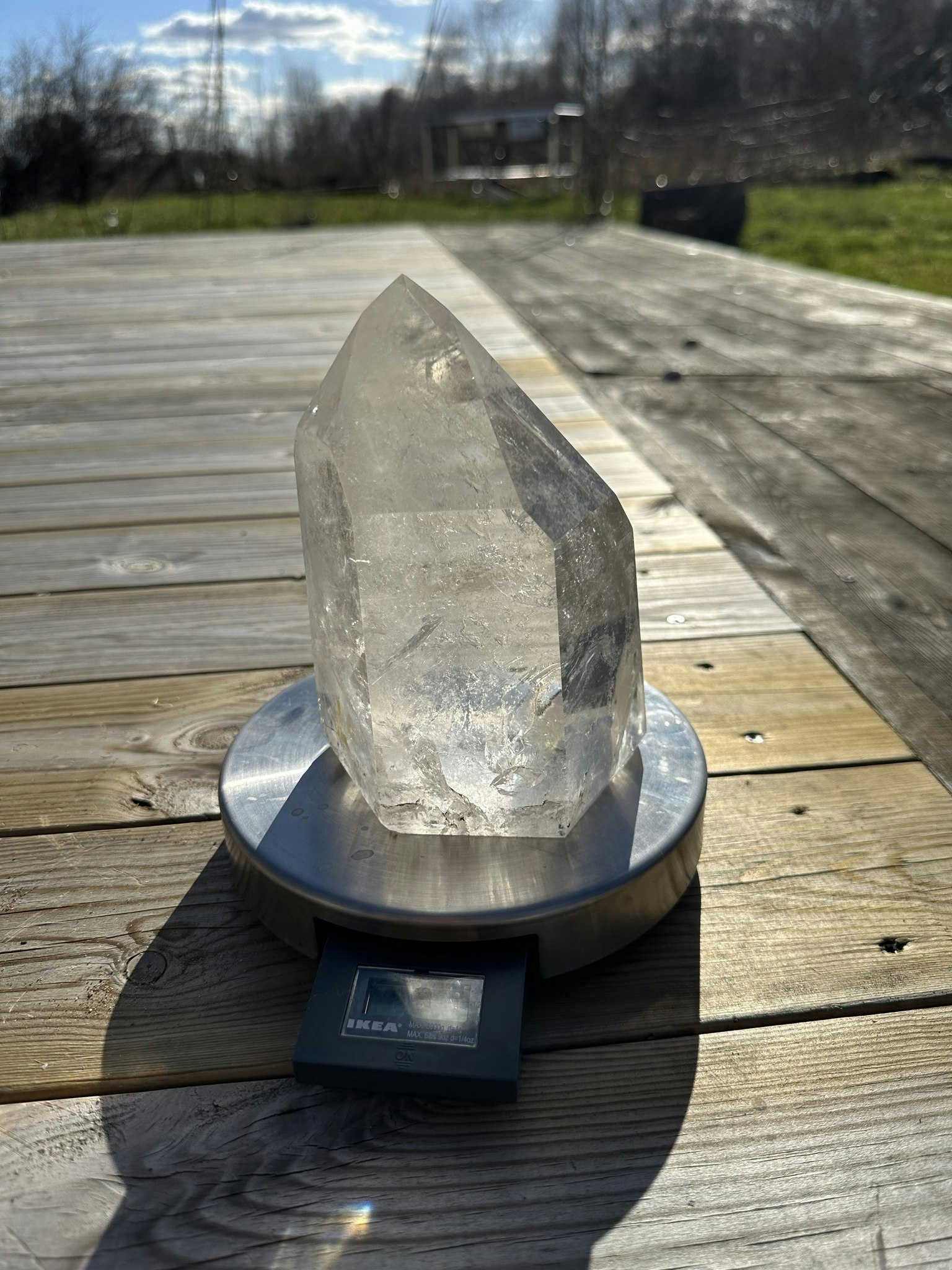 Bergkristall torn med en klick golden healer