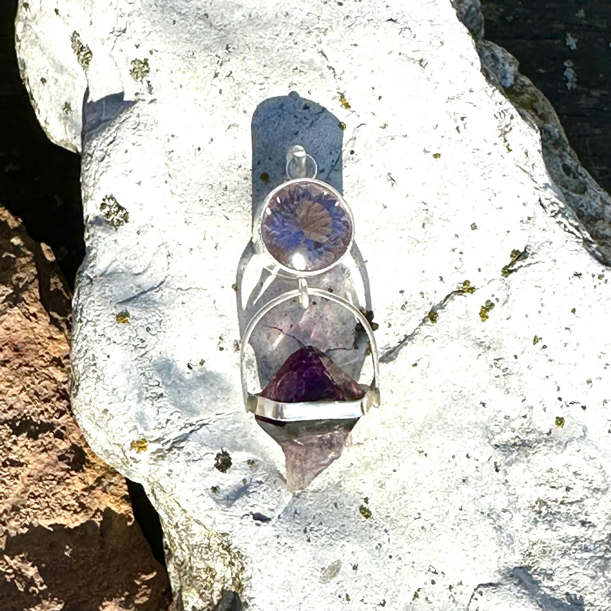 Ametrin med ametist scepter kristall från Brandenberg