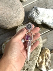 20% discount today Amethyst stalactite with Bahia amethyst