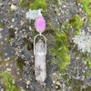 Rosa Kobolt Kalcit med magisk dubbelterminerad bergkristall från Himalaya