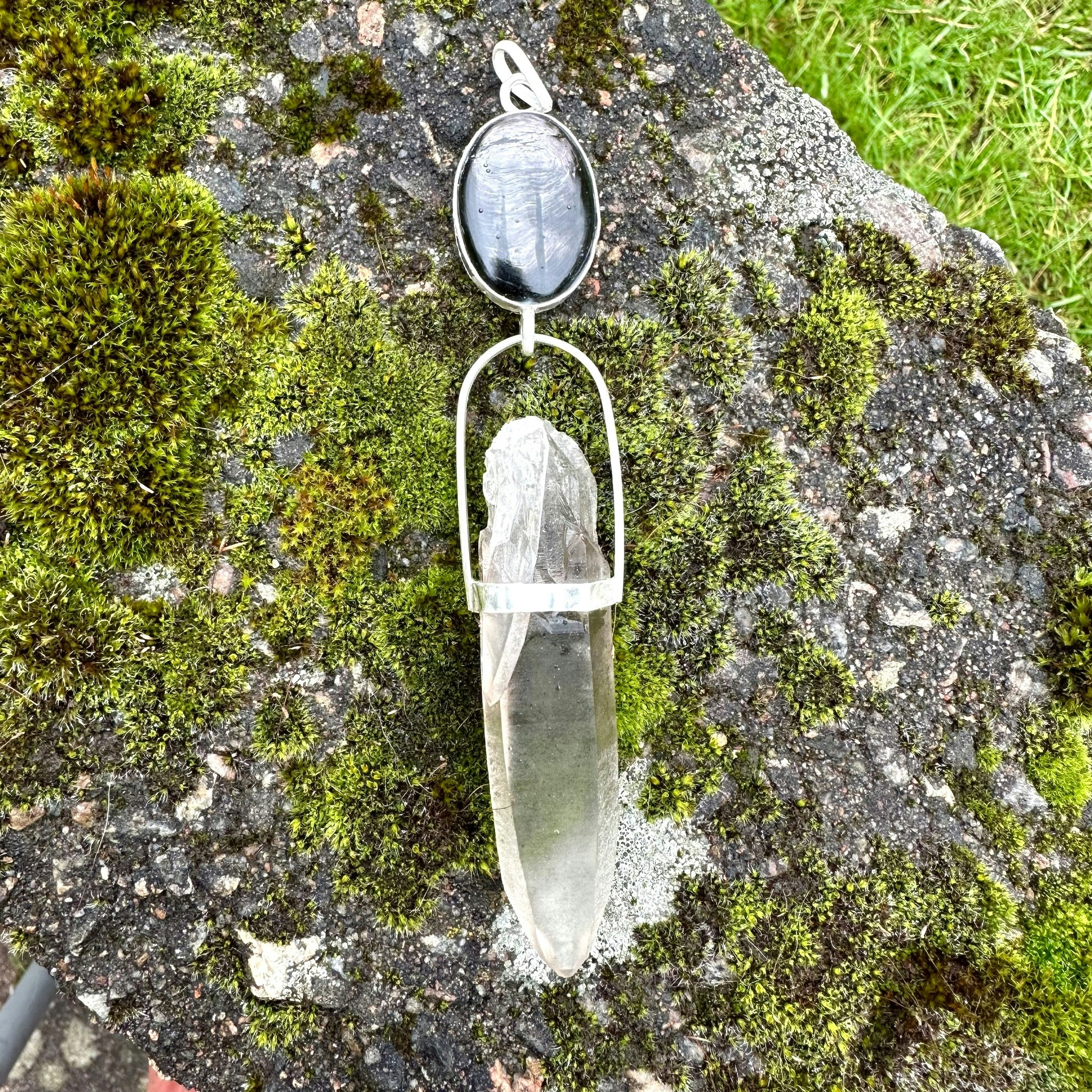 Hypersthene with light Lemuria smoky quartz