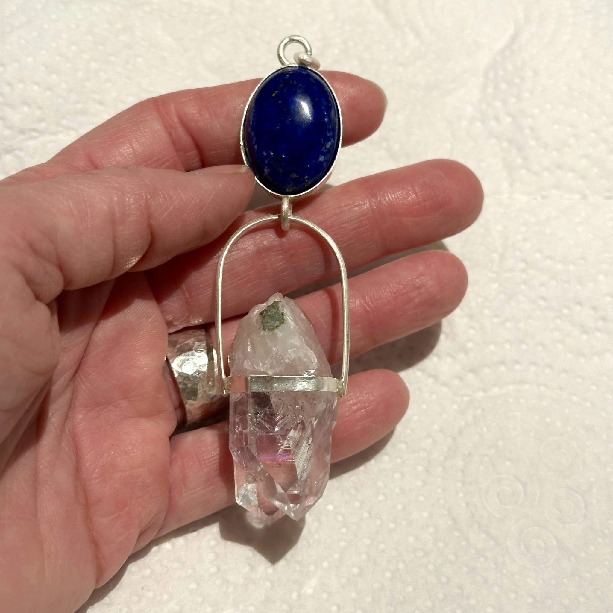 Lapis Lazuli med ”twin flame” Brandenberg ametist