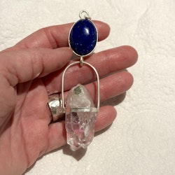 Lapis Lazuli med ”twin flame” Brandenberg ametist