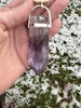 “The lighthouse” citrine with very special amethyst with hemstite inclusions
