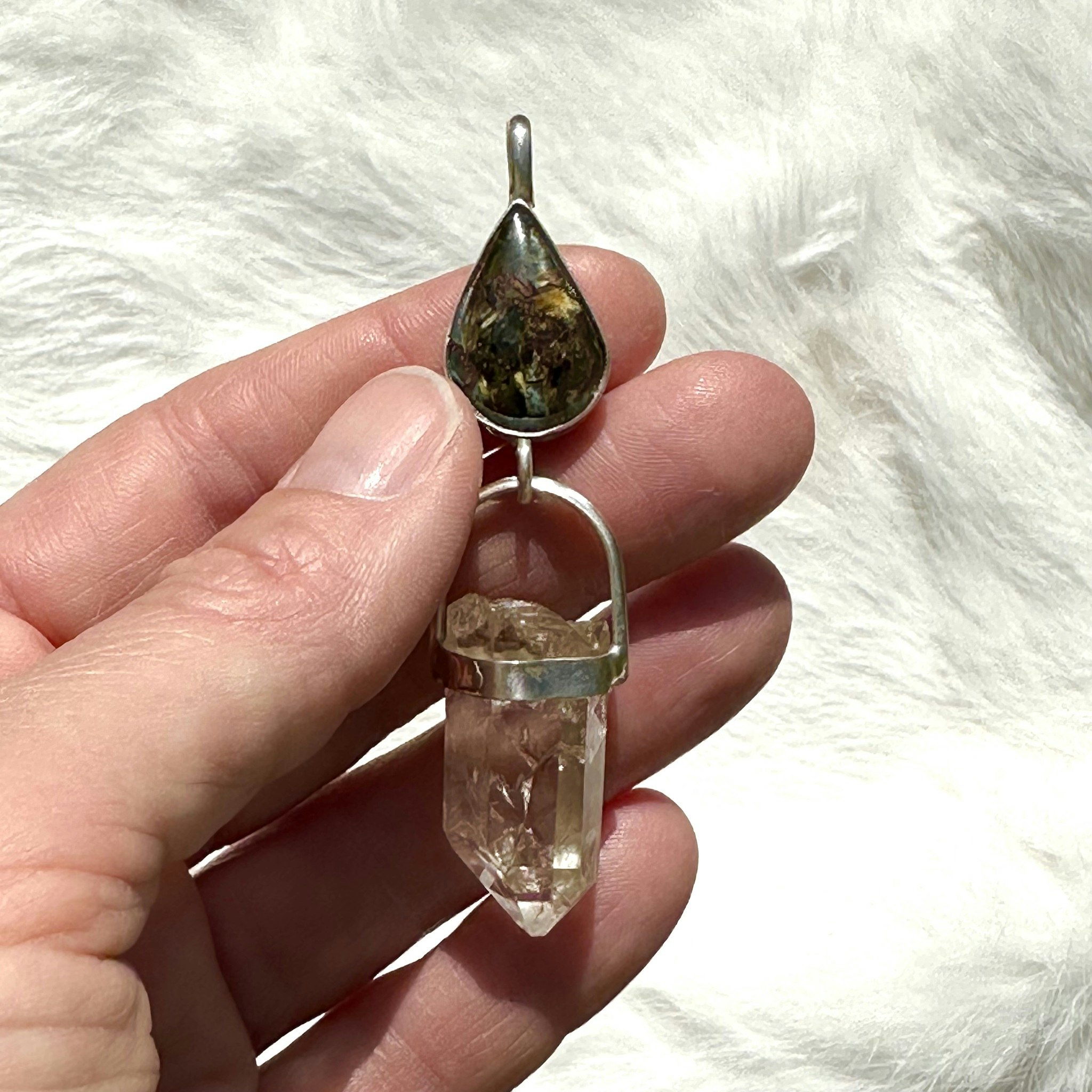 Pietsersite with clear quartz from Sweden